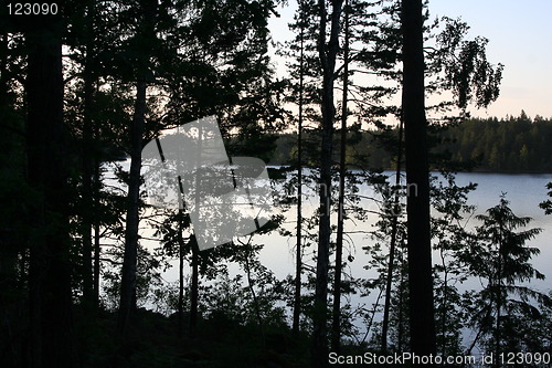 Image of sunset in a gade