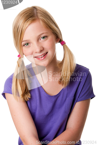 Image of Cute happy teenager girl