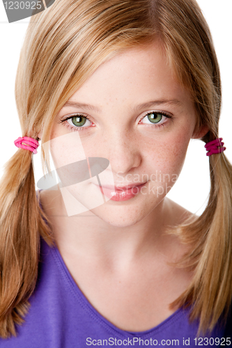 Image of Beauty face of  teenager girl