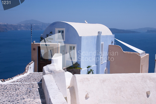 Image of Blue house at Ia, Santorini