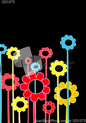 Image of Vintage floral card
