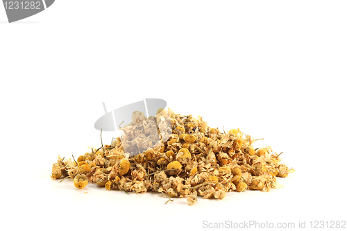 Image of dried chamomile flowers