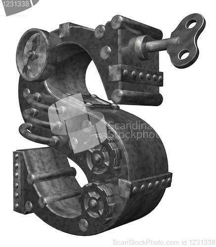 Image of steampunk letter s