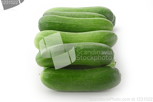 Image of The green cucumbers