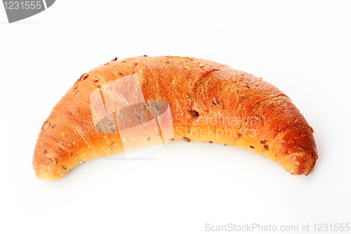 Image of Bread loaf isolated on white background