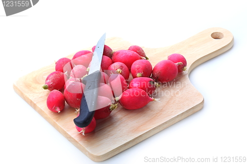 Image of Fresh tasty radish  isolated on white background