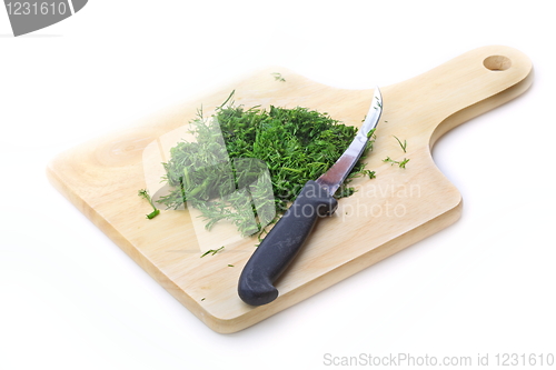 Image of Fresh tasty dill isolated on white background