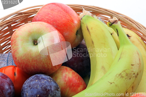 Image of The closeup of various fruits