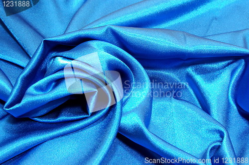 Image of blue satin background