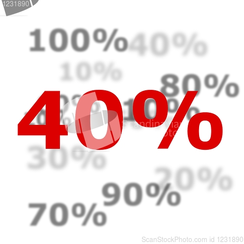 Image of 40 percent