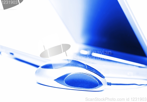 Image of laptop and mouse