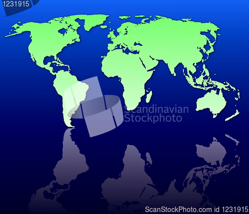 Image of world map
