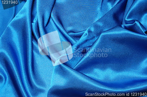 Image of blue satin background