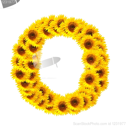 Image of alphabet of flowers