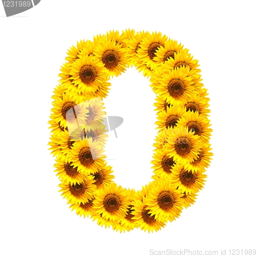 Image of alphabet of flowers