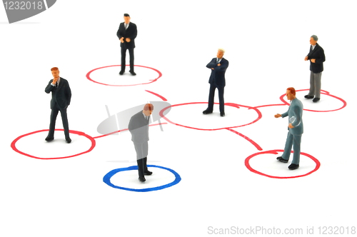 Image of networking business people