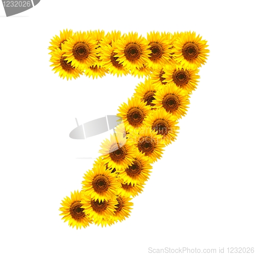 Image of alphabet of flowers