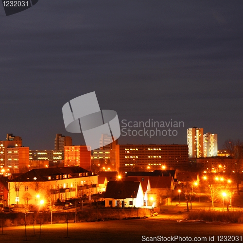 Image of skyline at night