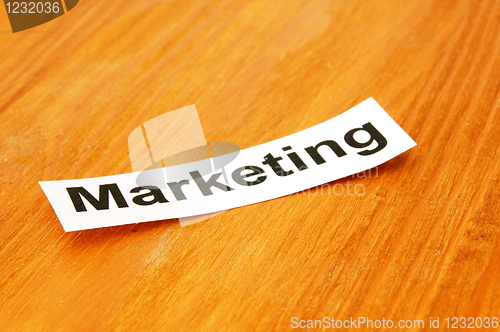 Image of marketing concept