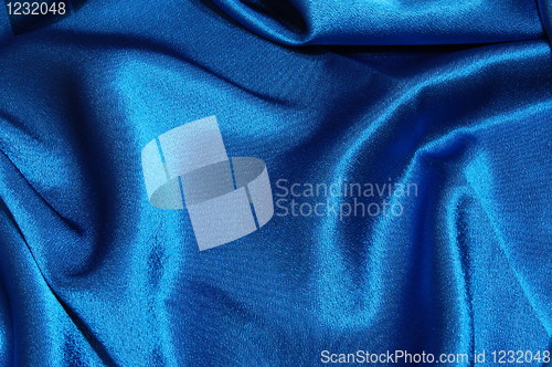 Image of blue satin background