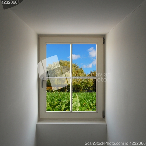 Image of window and nature
