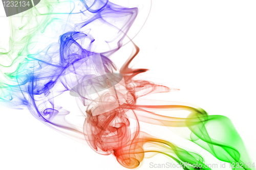 Image of abstract rainbow smoke