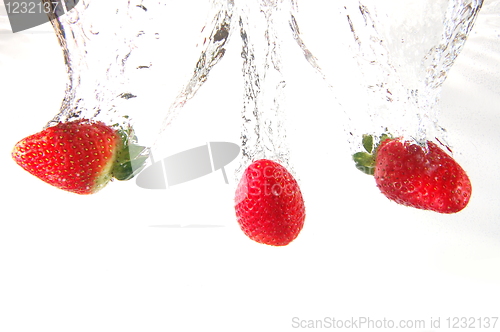 Image of strawberry splash