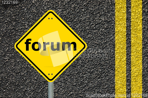 Image of internet forum concept