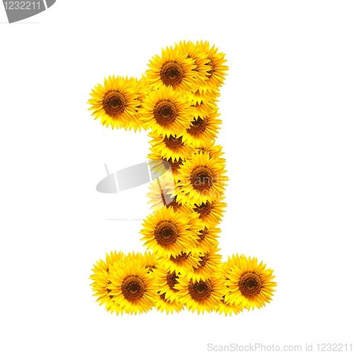 Image of alphabet of flowers
