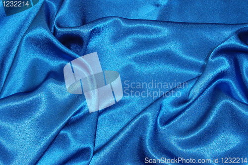 Image of blue satin background