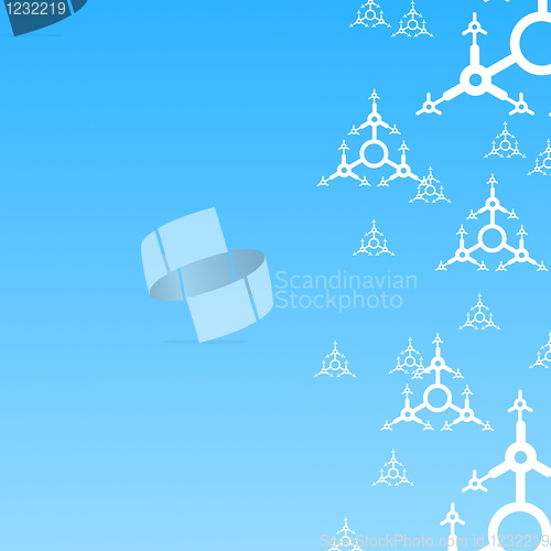 Image of blue winter background