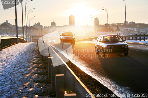 Image of Road at sunset