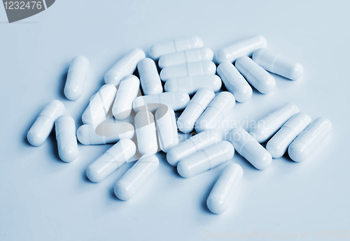 Image of Blue toned capsules