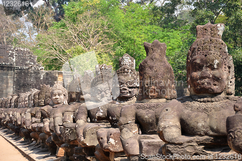 Image of Giant buddha statue at Angkor, Cambodia