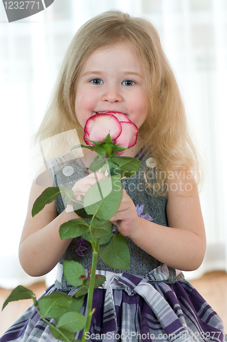Image of girl with rose
