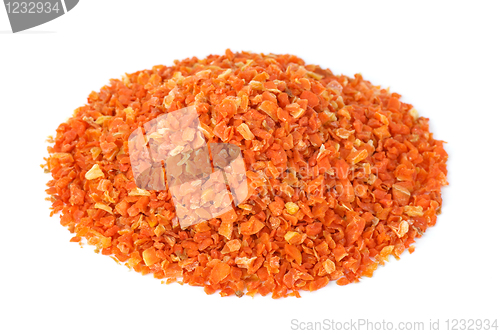 Image of Pile of grinded dried carrot