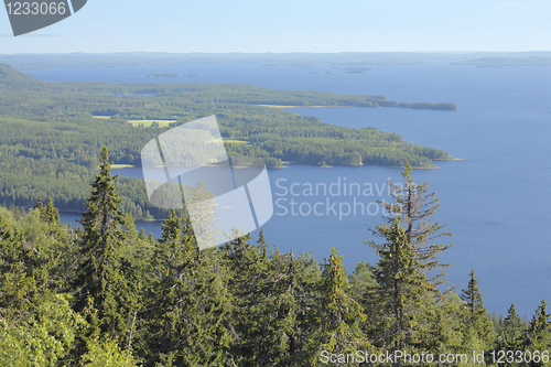 Image of Finland - the land of thousand lakes.