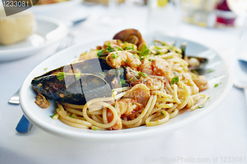 Image of Fresh seafood pasta