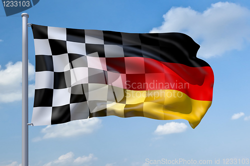 Image of flag germany formula1