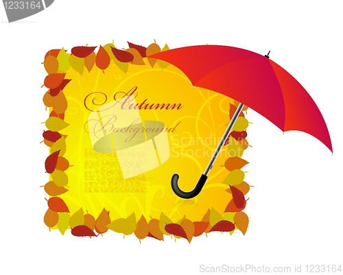 Image of background on a theme of autumn