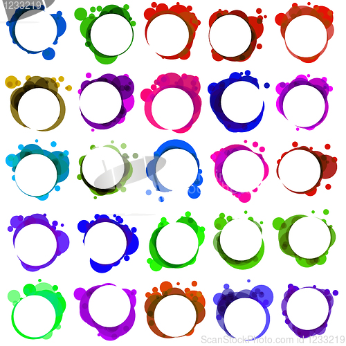 Image of Abstract colorful speech bubble. EPS 8