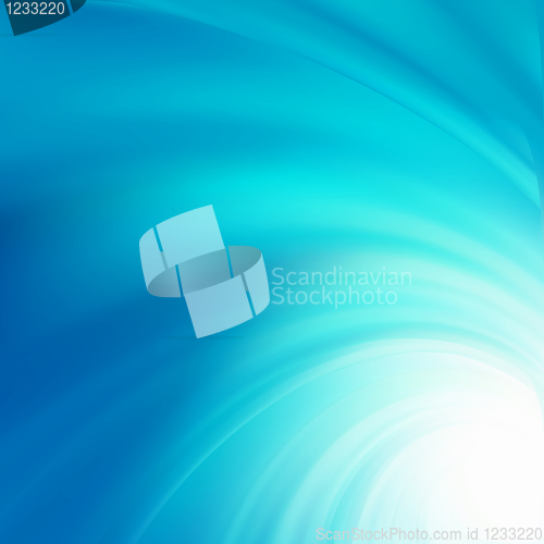 Image of Abstract blue curves design. EPS 8
