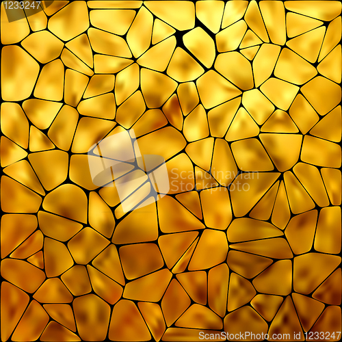 Image of Golden mosaic background. EPS 8