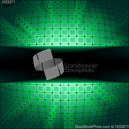 Image of Sphere with green illumination. EPS 8