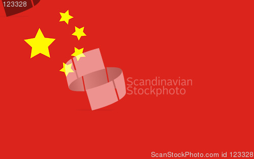 Image of China flag ...