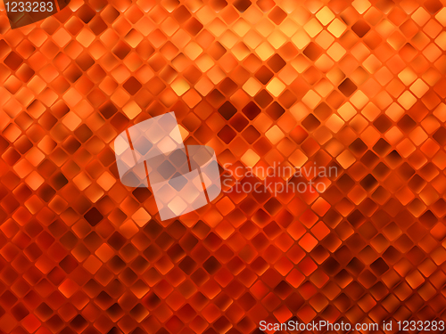 Image of Red gold mosaic background. EPS 8
