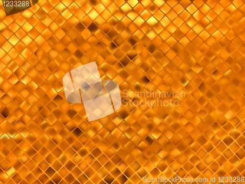 Image of Orange gold mosaic background. EPS 8