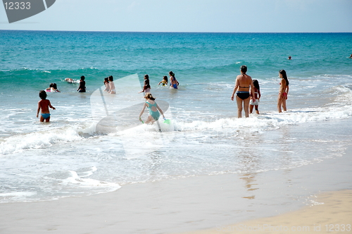 Image of people in the beach