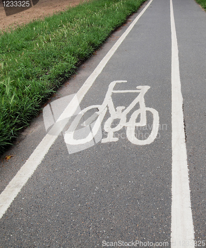 Image of Bike lane sign