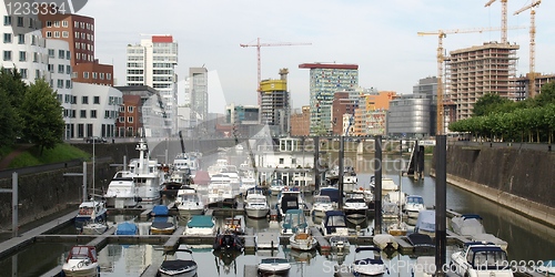 Image of Duesseldorf mediahafen harbour
